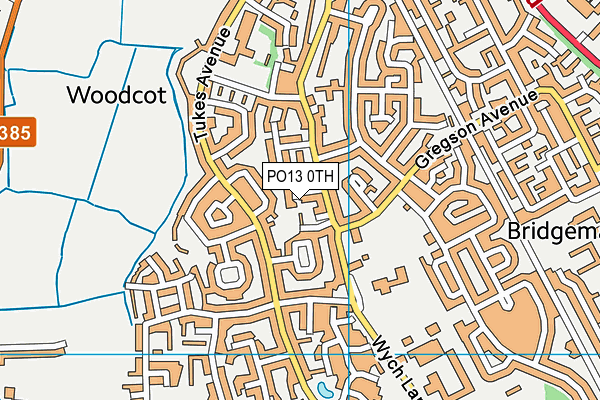 PO13 0TH map - OS VectorMap District (Ordnance Survey) PO13 0TH map - OS VectorMap District (Ordnance Survey)