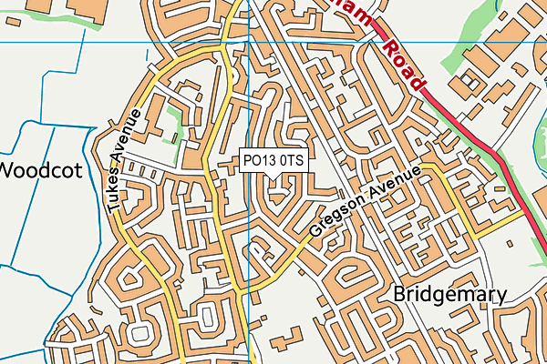 PO13 0TS map - OS VectorMap District (Ordnance Survey) PO13 0TS map - OS VectorMap District (Ordnance Survey)