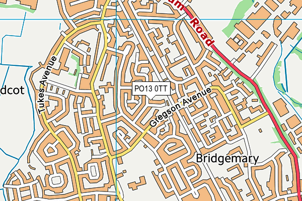 PO13 0TT map - OS VectorMap District (Ordnance Survey) PO13 0TT map - OS VectorMap District (Ordnance Survey)