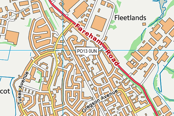 PO13 0UN map - OS VectorMap District (Ordnance Survey) PO13 0UN map - OS VectorMap District (Ordnance Survey)