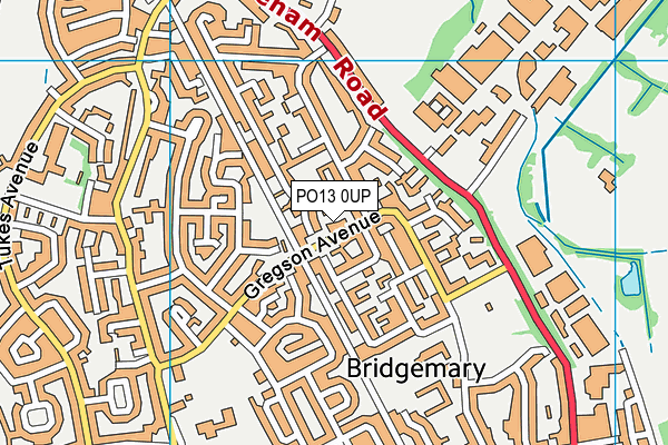 PO13 0UP map - OS VectorMap District (Ordnance Survey) PO13 0UP map - OS VectorMap District (Ordnance Survey)