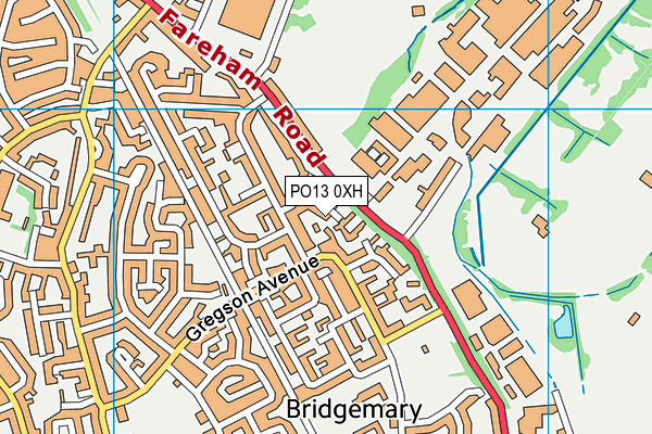 PO13 0XH map - OS VectorMap District (Ordnance Survey) PO13 0XH map - OS VectorMap District (Ordnance Survey)
