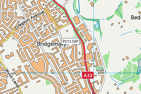 PO13 0XP map - OS VectorMap District (Ordnance Survey) PO13 0XP map - OS VectorMap District (Ordnance Survey)