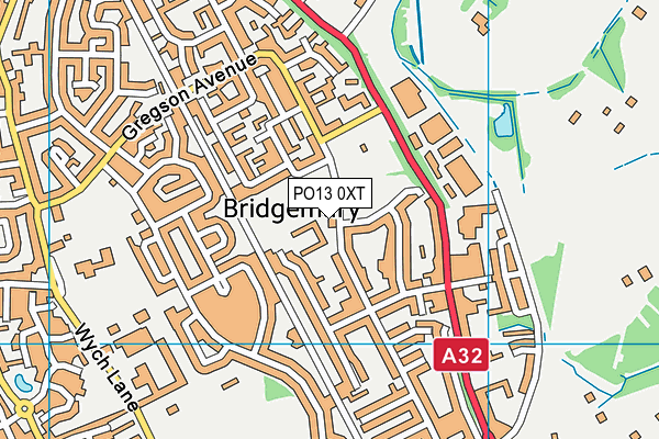 PO13 0XT map - OS VectorMap District (Ordnance Survey) PO13 0XT map - OS VectorMap District (Ordnance Survey)