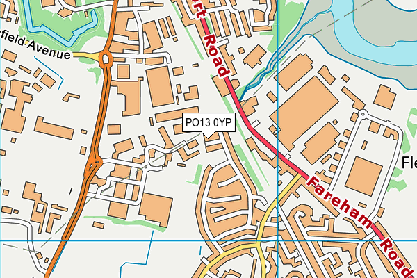 PO13 0YP map - OS VectorMap District (Ordnance Survey) PO13 0YP map - OS VectorMap District (Ordnance Survey)