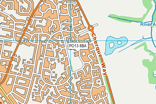 PO13 8BA map - OS VectorMap District (Ordnance Survey) PO13 8BA map - OS VectorMap District (Ordnance Survey)