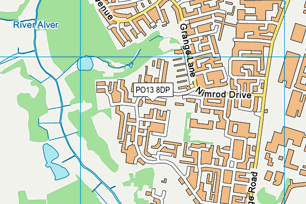 PO13 8DP map - OS VectorMap District (Ordnance Survey) PO13 8DP map - OS VectorMap District (Ordnance Survey)