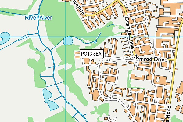 PO13 8EA map - OS VectorMap District (Ordnance Survey) PO13 8EA map - OS VectorMap District (Ordnance Survey)