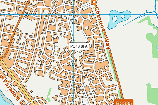 PO13 8FA map - OS VectorMap District (Ordnance Survey) PO13 8FA map - OS VectorMap District (Ordnance Survey)