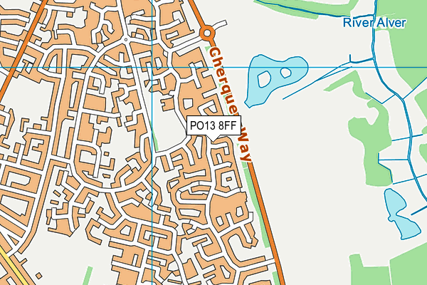 PO13 8FF map - OS VectorMap District (Ordnance Survey) PO13 8FF map - OS VectorMap District (Ordnance Survey)