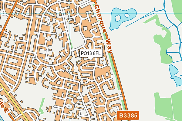 PO13 8FL map - OS VectorMap District (Ordnance Survey) PO13 8FL map - OS VectorMap District (Ordnance Survey)