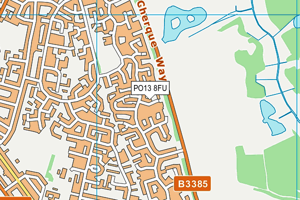 PO13 8FU map - OS VectorMap District (Ordnance Survey) PO13 8FU map - OS VectorMap District (Ordnance Survey)