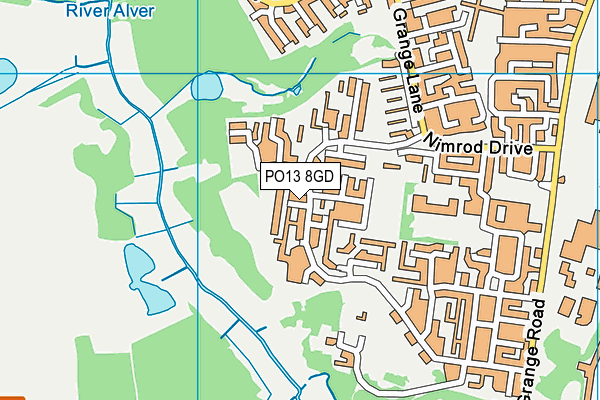 PO13 8GD map - OS VectorMap District (Ordnance Survey) PO13 8GD map - OS VectorMap District (Ordnance Survey)