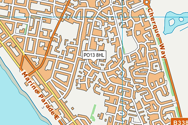 PO13 8HL map - OS VectorMap District (Ordnance Survey) PO13 8HL map - OS VectorMap District (Ordnance Survey)