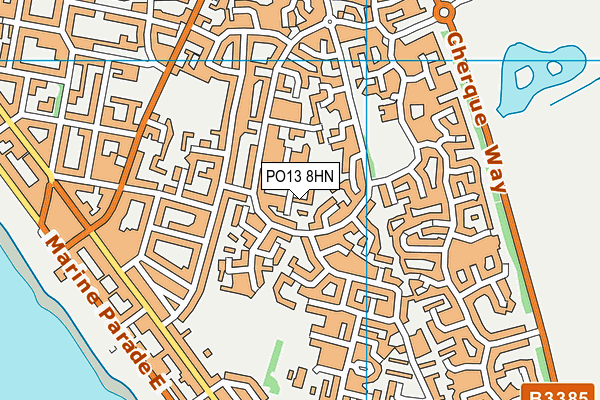 PO13 8HN map - OS VectorMap District (Ordnance Survey) PO13 8HN map - OS VectorMap District (Ordnance Survey)