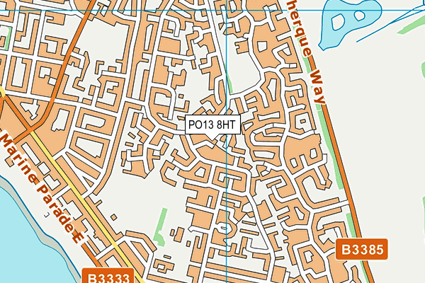 PO13 8HT map - OS VectorMap District (Ordnance Survey) PO13 8HT map - OS VectorMap District (Ordnance Survey)