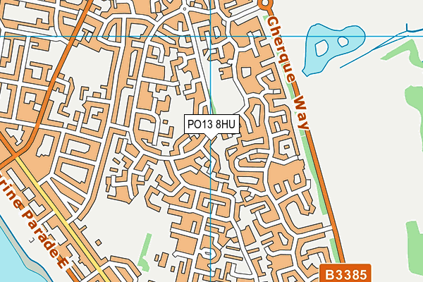 PO13 8HU map - OS VectorMap District (Ordnance Survey) PO13 8HU map - OS VectorMap District (Ordnance Survey)