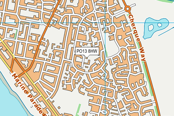 PO13 8HW map - OS VectorMap District (Ordnance Survey) PO13 8HW map - OS VectorMap District (Ordnance Survey)