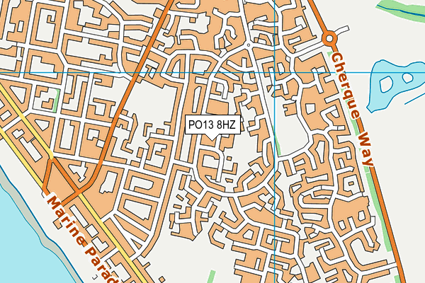 PO13 8HZ map - OS VectorMap District (Ordnance Survey) PO13 8HZ map - OS VectorMap District (Ordnance Survey)
