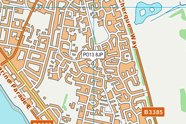 PO13 8JP map - OS VectorMap District (Ordnance Survey) PO13 8JP map - OS VectorMap District (Ordnance Survey)