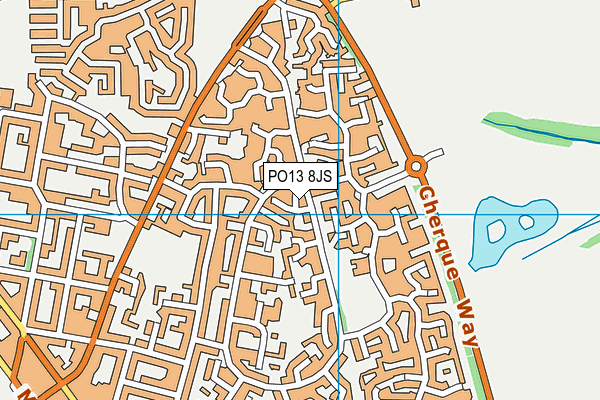 PO13 8JS map - OS VectorMap District (Ordnance Survey) PO13 8JS map - OS VectorMap District (Ordnance Survey)