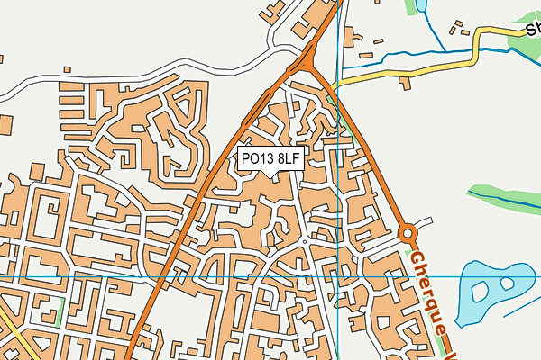 PO13 8LF map - OS VectorMap District (Ordnance Survey) PO13 8LF map - OS VectorMap District (Ordnance Survey)