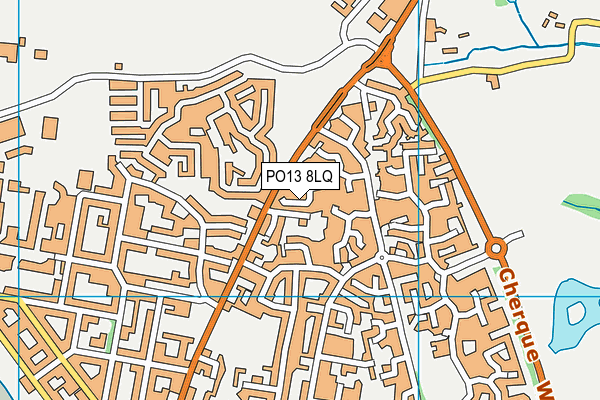 PO13 8LQ map - OS VectorMap District (Ordnance Survey) PO13 8LQ map - OS VectorMap District (Ordnance Survey)