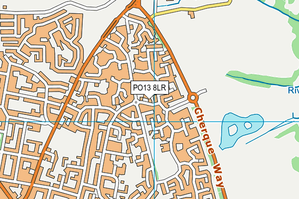PO13 8LR map - OS VectorMap District (Ordnance Survey) PO13 8LR map - OS VectorMap District (Ordnance Survey)