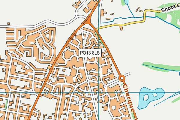 PO13 8LS map - OS VectorMap District (Ordnance Survey) PO13 8LS map - OS VectorMap District (Ordnance Survey)