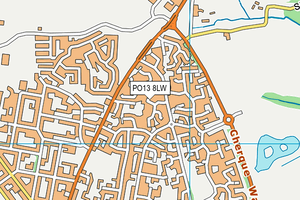 PO13 8LW map - OS VectorMap District (Ordnance Survey) PO13 8LW map - OS VectorMap District (Ordnance Survey)