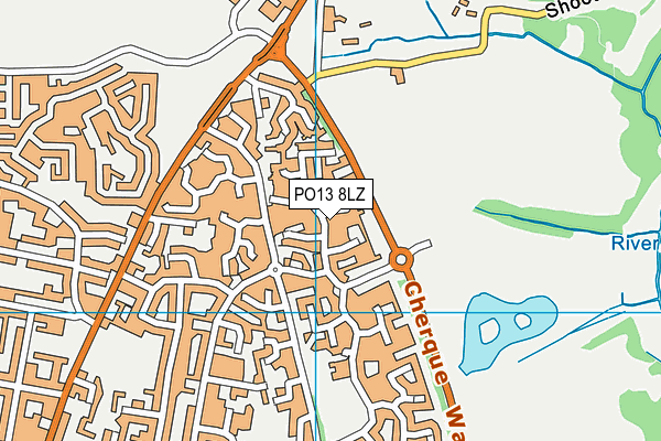 PO13 8LZ map - OS VectorMap District (Ordnance Survey) PO13 8LZ map - OS VectorMap District (Ordnance Survey)