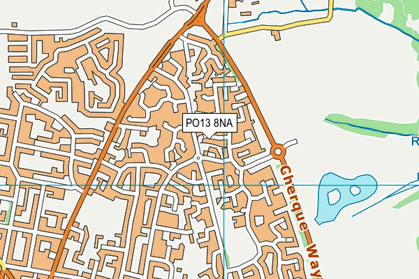 PO13 8NA map - OS VectorMap District (Ordnance Survey) PO13 8NA map - OS VectorMap District (Ordnance Survey)