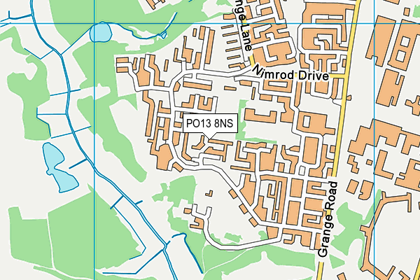 PO13 8NS map - OS VectorMap District (Ordnance Survey) PO13 8NS map - OS VectorMap District (Ordnance Survey)