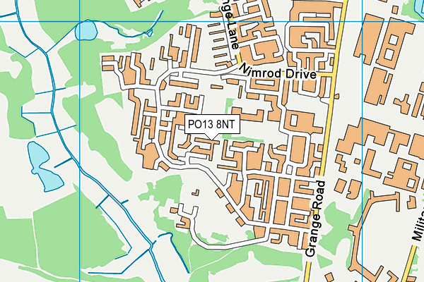 PO13 8NT map - OS VectorMap District (Ordnance Survey) PO13 8NT map - OS VectorMap District (Ordnance Survey)