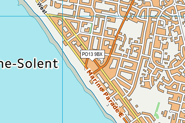 PO13 9BX map - OS VectorMap District (Ordnance Survey) PO13 9BX map - OS VectorMap District (Ordnance Survey)
