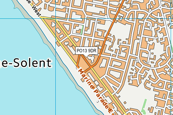 PO13 9DR map - OS VectorMap District (Ordnance Survey) PO13 9DR map - OS VectorMap District (Ordnance Survey)