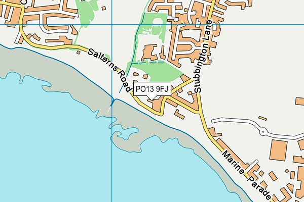 PO13 9FJ map - OS VectorMap District (Ordnance Survey) PO13 9FJ map - OS VectorMap District (Ordnance Survey)