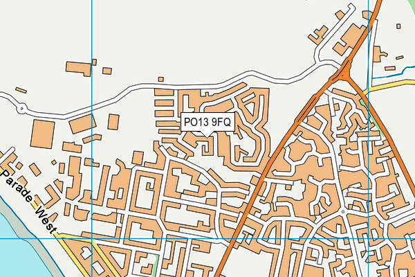 PO13 9FQ map - OS VectorMap District (Ordnance Survey) PO13 9FQ map - OS VectorMap District (Ordnance Survey)