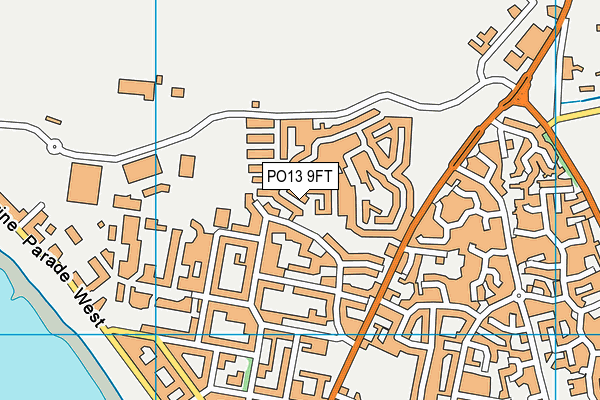 PO13 9FT map - OS VectorMap District (Ordnance Survey) PO13 9FT map - OS VectorMap District (Ordnance Survey)