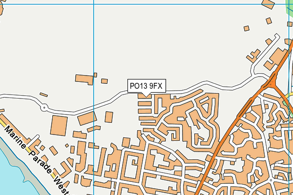 PO13 9FX map - OS VectorMap District (Ordnance Survey) PO13 9FX map - OS VectorMap District (Ordnance Survey)
