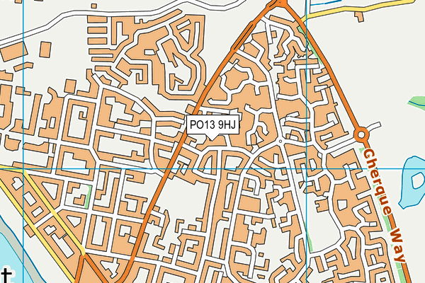 PO13 9HJ map - OS VectorMap District (Ordnance Survey) PO13 9HJ map - OS VectorMap District (Ordnance Survey)