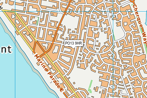 PO13 9HR map - OS VectorMap District (Ordnance Survey) PO13 9HR map - OS VectorMap District (Ordnance Survey)