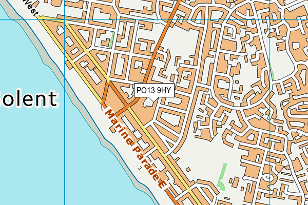 PO13 9HY map - OS VectorMap District (Ordnance Survey) PO13 9HY map - OS VectorMap District (Ordnance Survey)