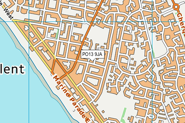 PO13 9JA map - OS VectorMap District (Ordnance Survey) PO13 9JA map - OS VectorMap District (Ordnance Survey)