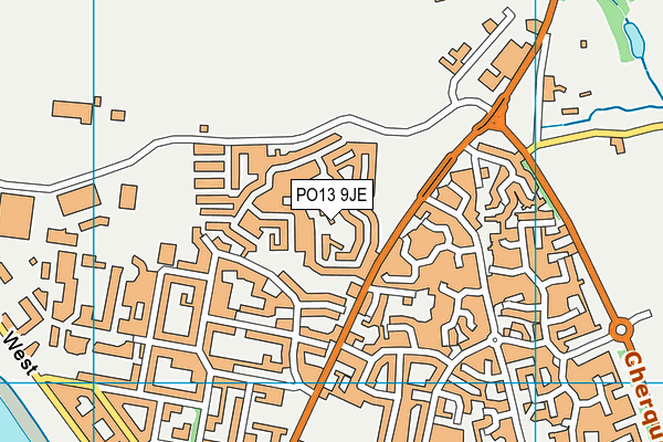 PO13 9JE map - OS VectorMap District (Ordnance Survey) PO13 9JE map - OS VectorMap District (Ordnance Survey)