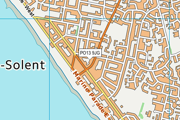PO13 9JG map - OS VectorMap District (Ordnance Survey) PO13 9JG map - OS VectorMap District (Ordnance Survey)
