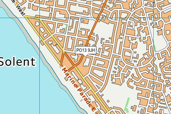 PO13 9JH map - OS VectorMap District (Ordnance Survey) PO13 9JH map - OS VectorMap District (Ordnance Survey)
