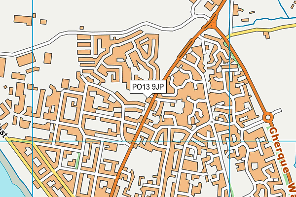 PO13 9JP map - OS VectorMap District (Ordnance Survey) PO13 9JP map - OS VectorMap District (Ordnance Survey)
