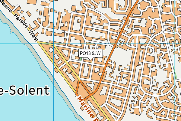 PO13 9JW map - OS VectorMap District (Ordnance Survey) PO13 9JW map - OS VectorMap District (Ordnance Survey)