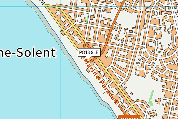 PO13 9LE map - OS VectorMap District (Ordnance Survey) PO13 9LE map - OS VectorMap District (Ordnance Survey)